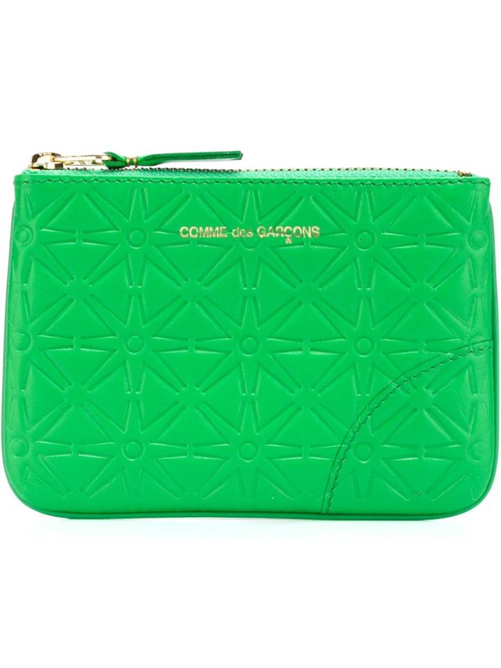 Comme Des Garçons Wallet 'colour Embossed A' Purse - Green