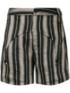 Lost & Found Ria Dunn Striped Garter Shorts - Black