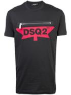 Dsquared2 Zipped Logo T-shirt - Black