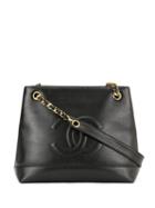 Chanel Pre-owned Cc Logos Chain Tote Bag - Black