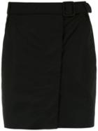 Egrey Ruched Long Skirt - Black