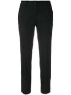 Dolce & Gabbana Logo Piped Cropped Trousers - Black