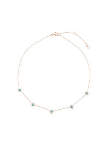Astley Clarke Turquoise Mini Floris Necklace - Metallic