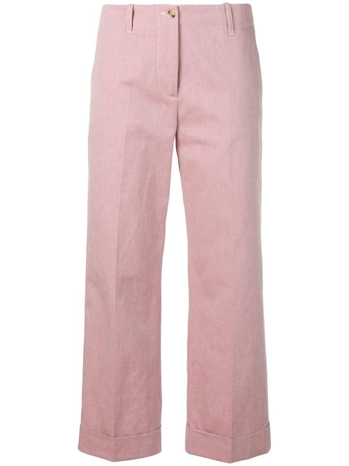 Alberto Biani Classic Tapered Trousers - Pink