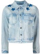 Givenchy Star Print Bleached Jacket - Blue