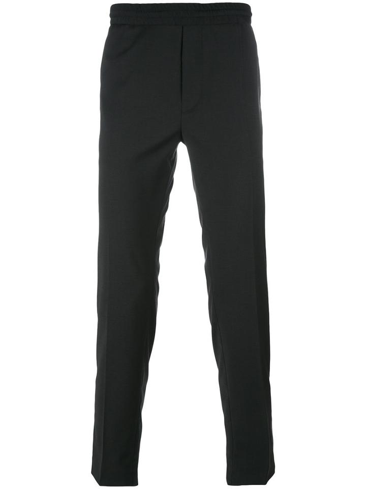 Diesel Black Gold Elasticated Waistband Trousers, Men's, Size: 52, Polyester/wool/spandex/elastane