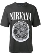 Halfman - Nirvana Print T-shirt - Men - Cotton - L, Black, Cotton