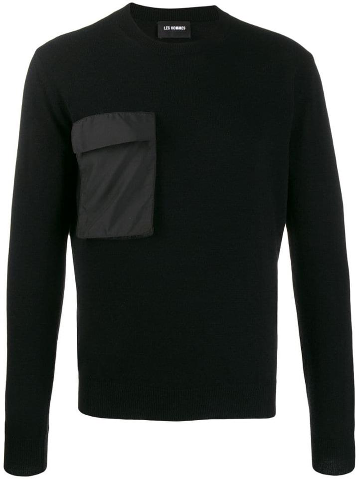 Les Hommes Utility Pocket Jumper - Black