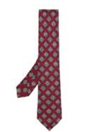 Kiton Patterned Tie - Red