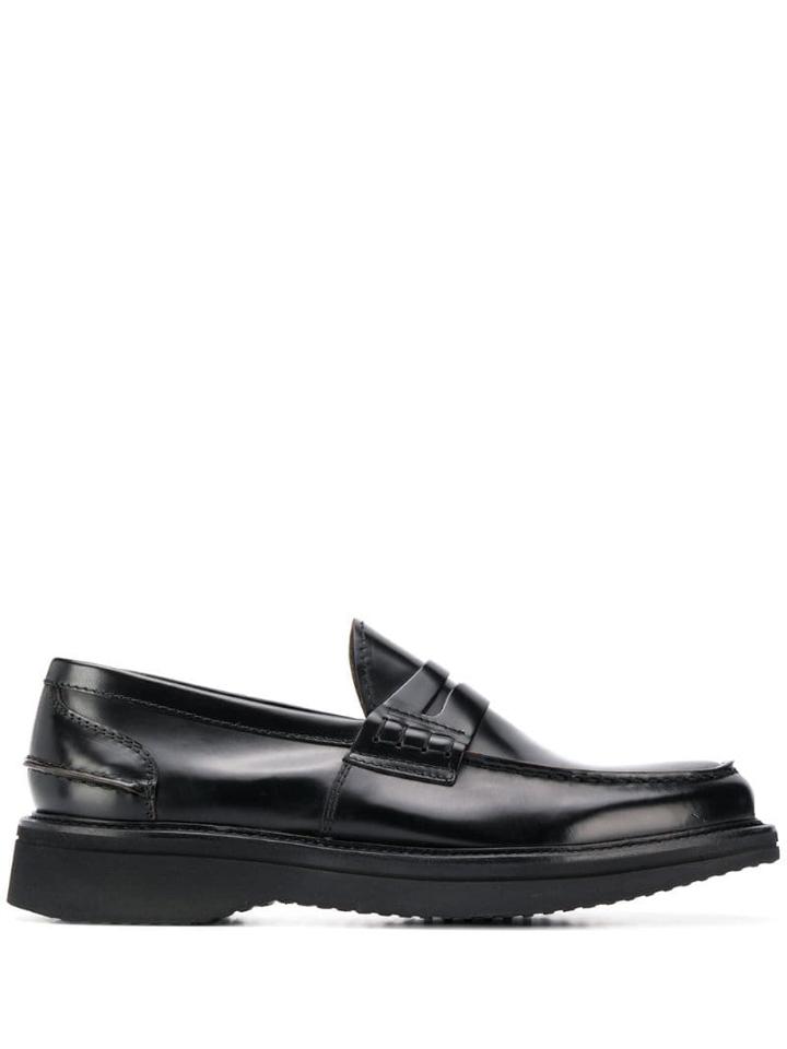 Green George Classic Slip-on Loafers - Black