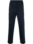 Neil Barrett Elasticated Straight Leg Trousers - Blue