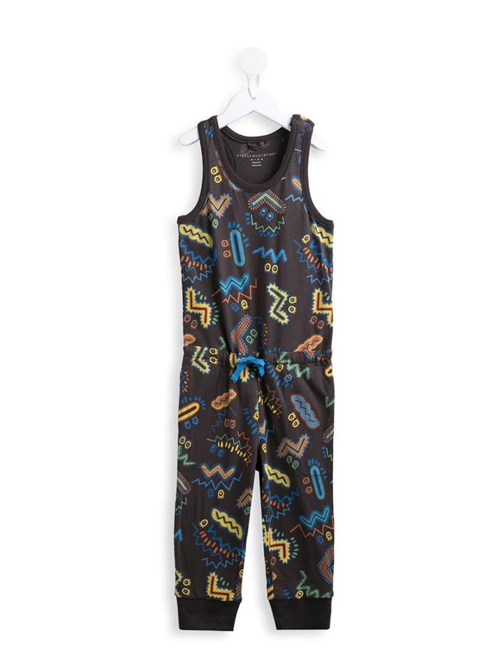 Stella Mccartney Kids Flo Zig-zag Jumpsuit, Girl's, Size: 10 Yrs, Brown
