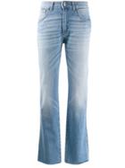Gentry Portofino Mid Rise Bootleg Jeans - Blue