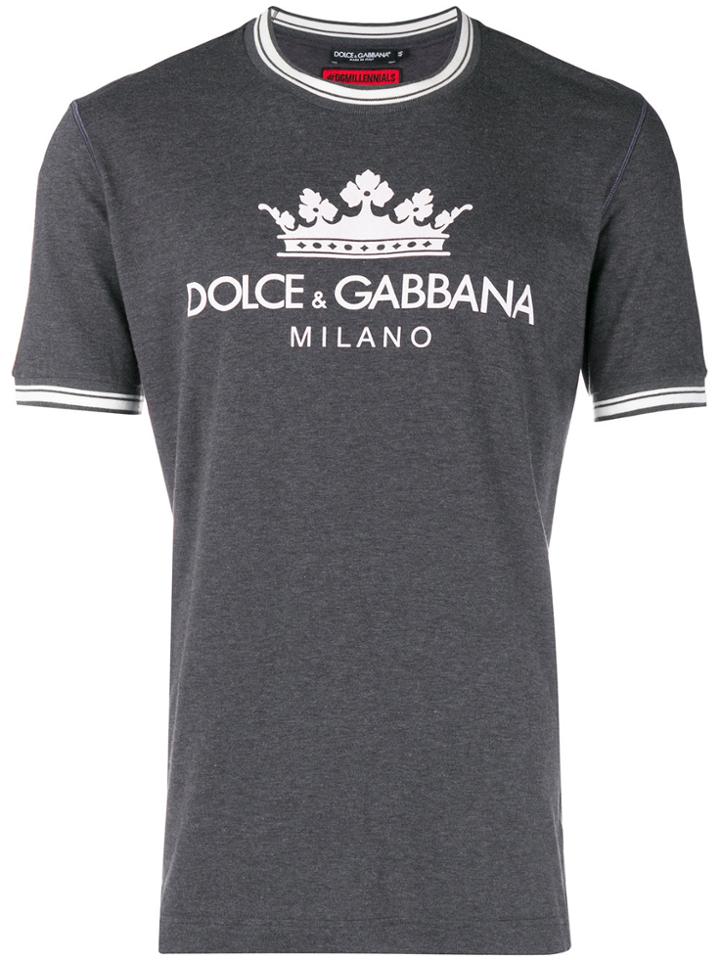 Dolce & Gabbana Graphic T-shirt - Grey