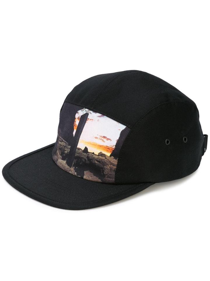 Undercover Photo Print Baseball Cap - Black