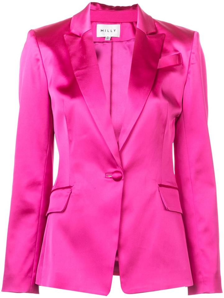 Milly Single Breasted Blazer - Pink & Purple