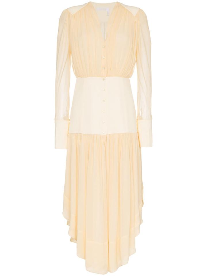 Chloé Drop Waist Dress - Nude & Neutrals