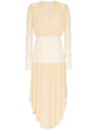 Chloé Drop Waist Dress - Nude & Neutrals