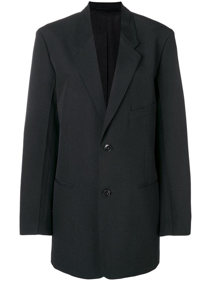 Lemaire Oversized Button Blazer - Blue