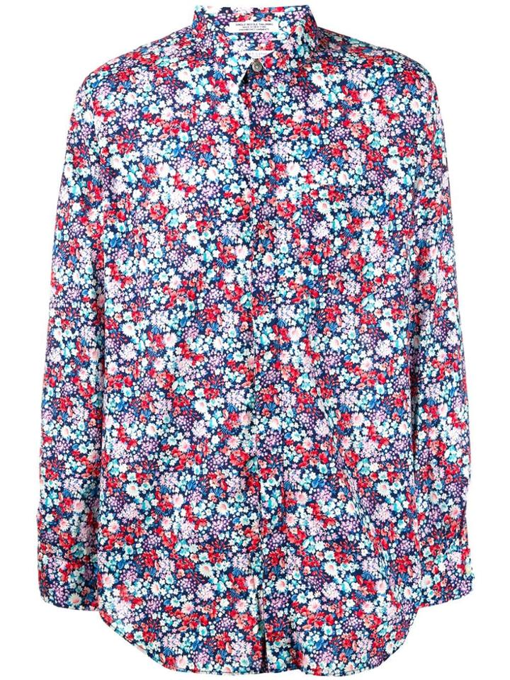 Engineered Garments Floral Print Long-sleeve Shirt - Blue