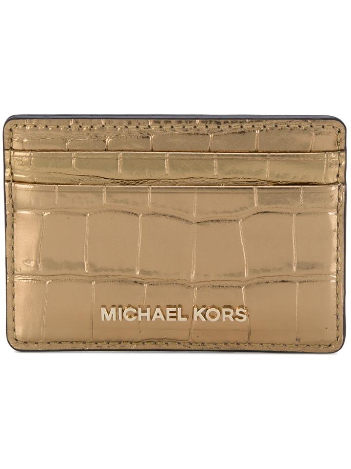 Michael Michael Kors Jet Set Travel Metallic Cardholder