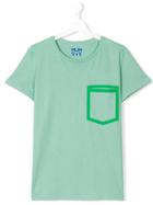 Mumofsix Teen Contrast Patch Pocket T-shirt - Green