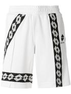 Damir Doma Logo Stripe Shorts - White