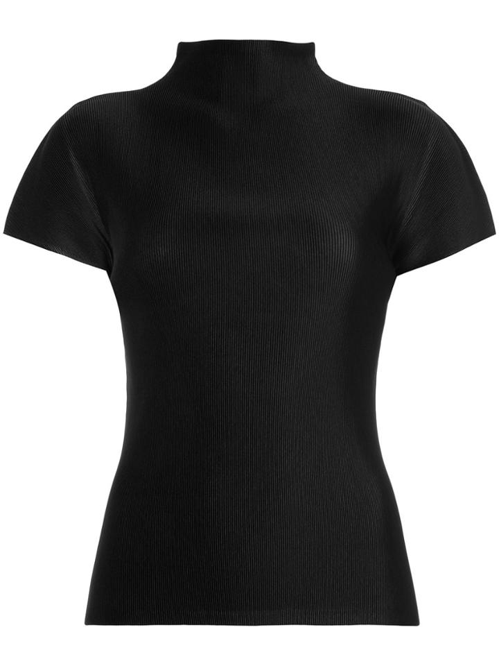 Pleats Please By Issey Miyake Mist Basics Shirt - Black