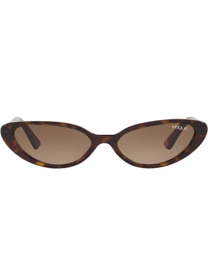Vogue Eyewear Gigi Hadid Capsule Oval Shaped Sunglasses - Brown