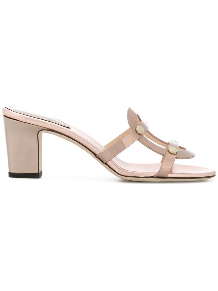 Jimmy Choo Damaris Mules - Pink & Purple