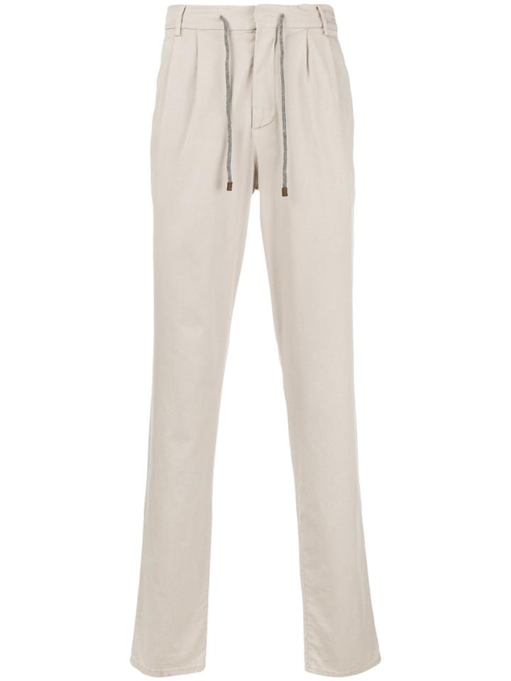 Brunello Cucinelli Elasticated Waist Trousers - Nude & Neutrals
