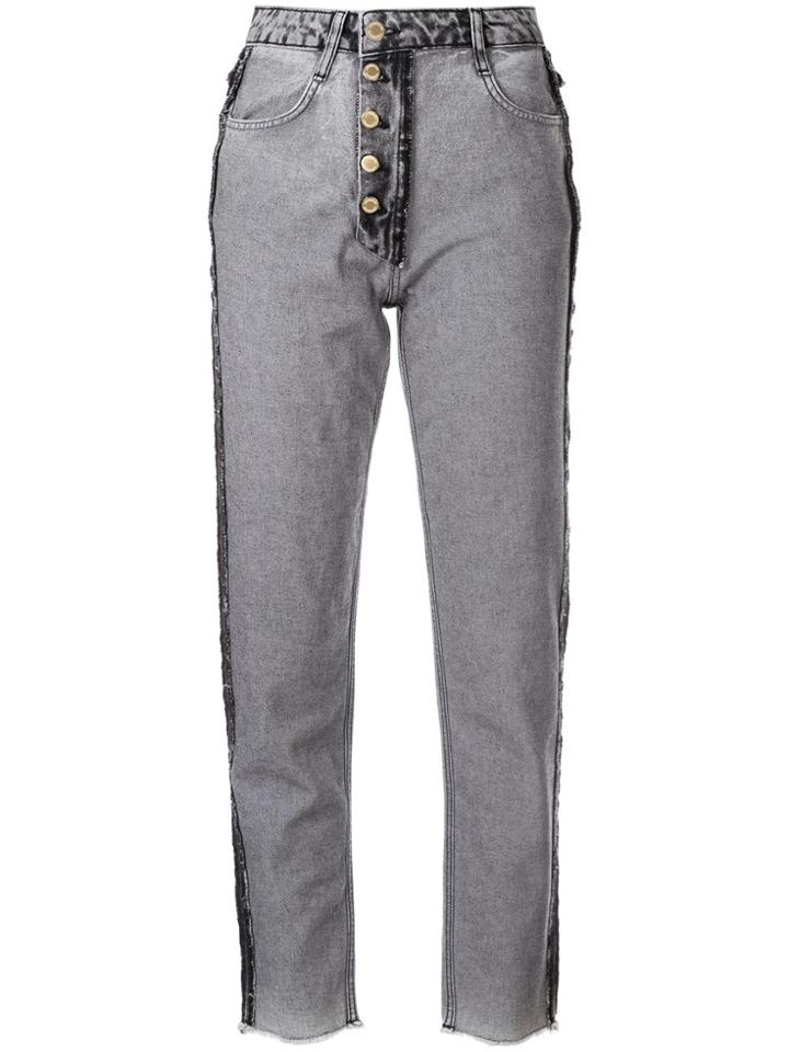 Litkovskaya Fitted Reversed Jeans - Grey
