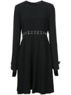 Proenza Schouler Embellished-waist Fitted Dress - Black