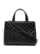 Valentino Black Rockstud Spike Medium Leather Shoulder Bag