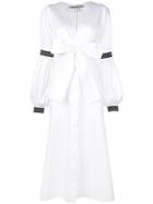 Silvia Tcherassi Bow Waist Shirt Dress - White