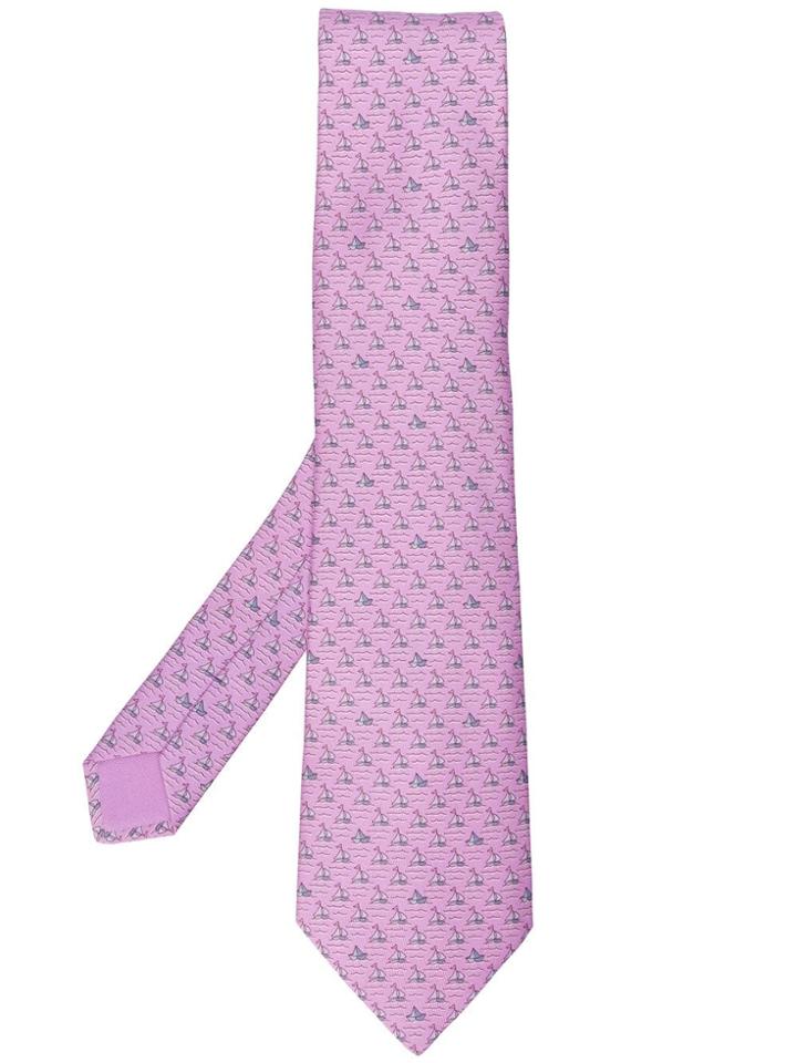Hermès Pre-owned '2000s Patterned Tie - Pink