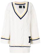 Fenty X Puma Cable Knit Cricket Jumper - White