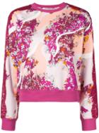 Emilio Pucci Lace Panels Floral Sweatshirt - Pink
