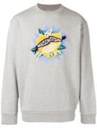 Maison Kitsuné Lemon Print Jersey Sweater - Grey