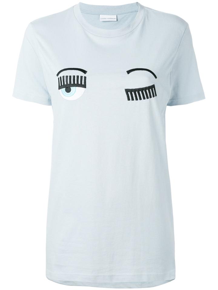 Chiara Ferragni Flirting Eyes T-shirt - Blue