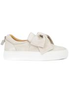 Buscemi Bow-embellished Slip-on Sneakers - Grey