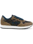 Sun 68 Panelled Sneakers - Green