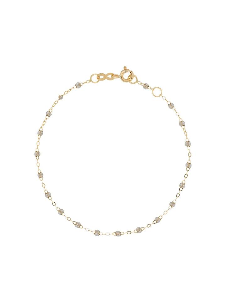 Gigi Clozeau 18kt Yellow Gold Beaded Bracelet - Grey