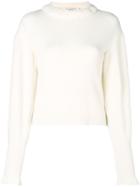 Philosophy Di Lorenzo Serafini Fold Collar Sweater - Nude & Neutrals