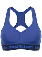 Track & Field Power Panelled Top - Blue