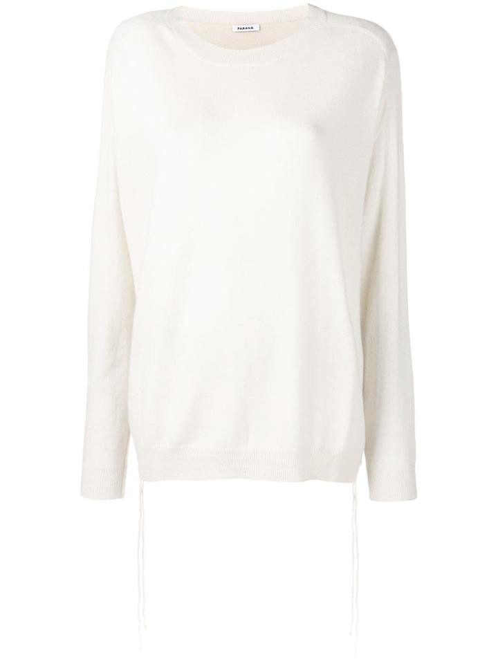 P.a.r.o.s.h. Oversized Knitted Jumper - White