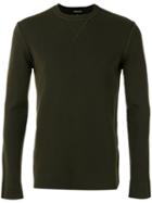 Emporio Armani - Crew-neck Jumper - Men - Spandex/elastane/virgin Wool - S, Green, Spandex/elastane/virgin Wool