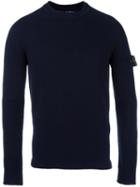 Stone Island Fine Knit Jumper, Men's, Size: Medium, Blue, Polyamide/wool