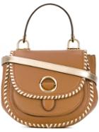 Michael Michael Kors - Metallic Strap Crossbody Bag - Women - Cotton/calf Leather - One Size, Nude/neutrals, Cotton/calf Leather
