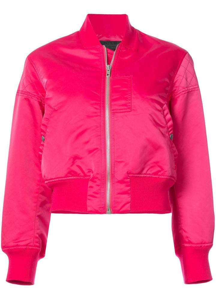 Rag & Bone Wesley Bomber Jacket - Pink & Purple